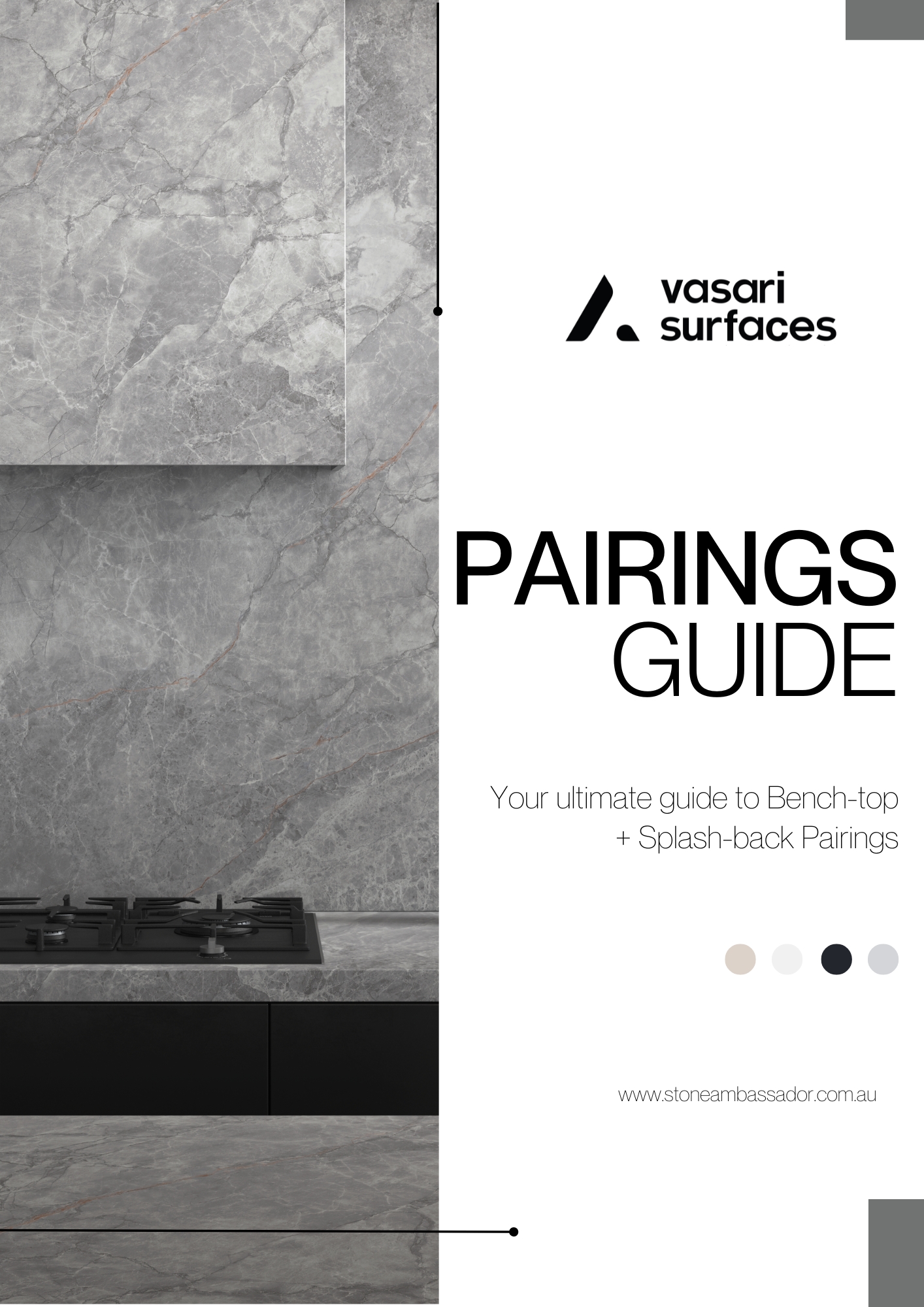 Vasari Surfaces- Bench-top and Splash-back Pairings Guide
